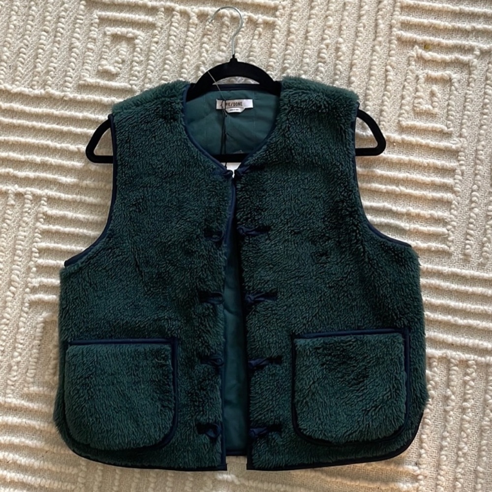 Re/done evergreen vest
